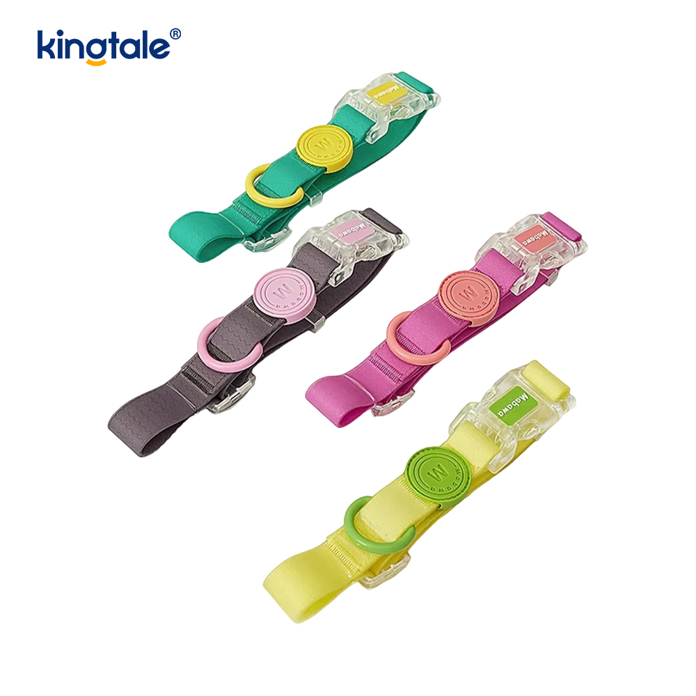 마카롱 PVC 개 목걸이