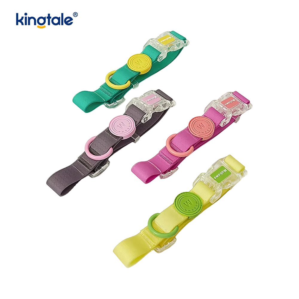 마카롱 PVC 개 목걸이