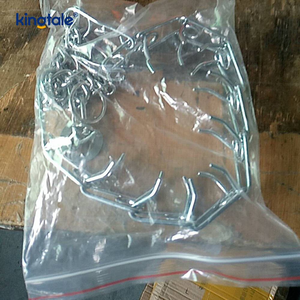 애완 동물 핀치 초크 칼라 탄소강 금속 프롱 개 훈련 칼라