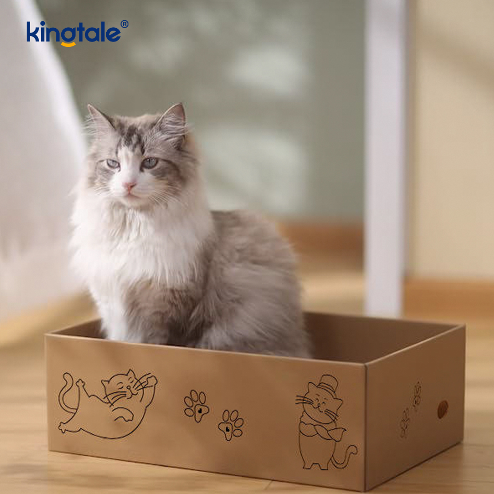 고양이 스크래치 패드 1개에 5팩(고양이에게 적합한 상자 포함)